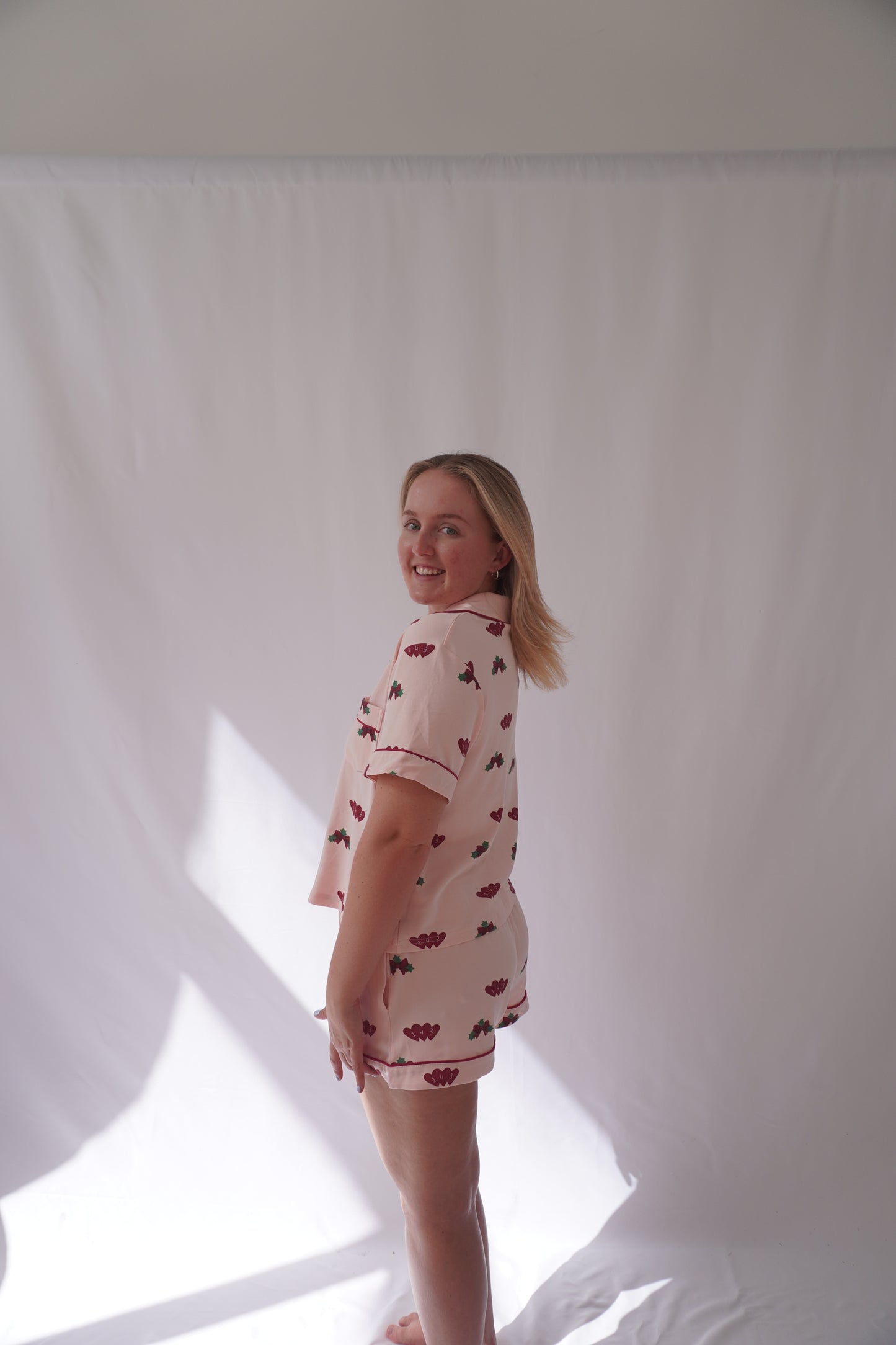 Christmas Ribbon Button Down Tee