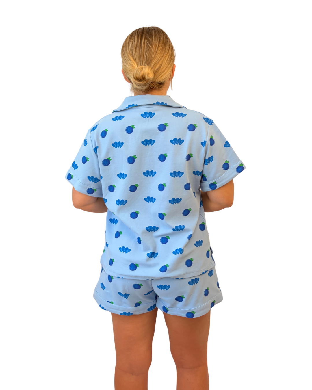 143 Clothing Blueberry Pajama Bundle full set laid out
