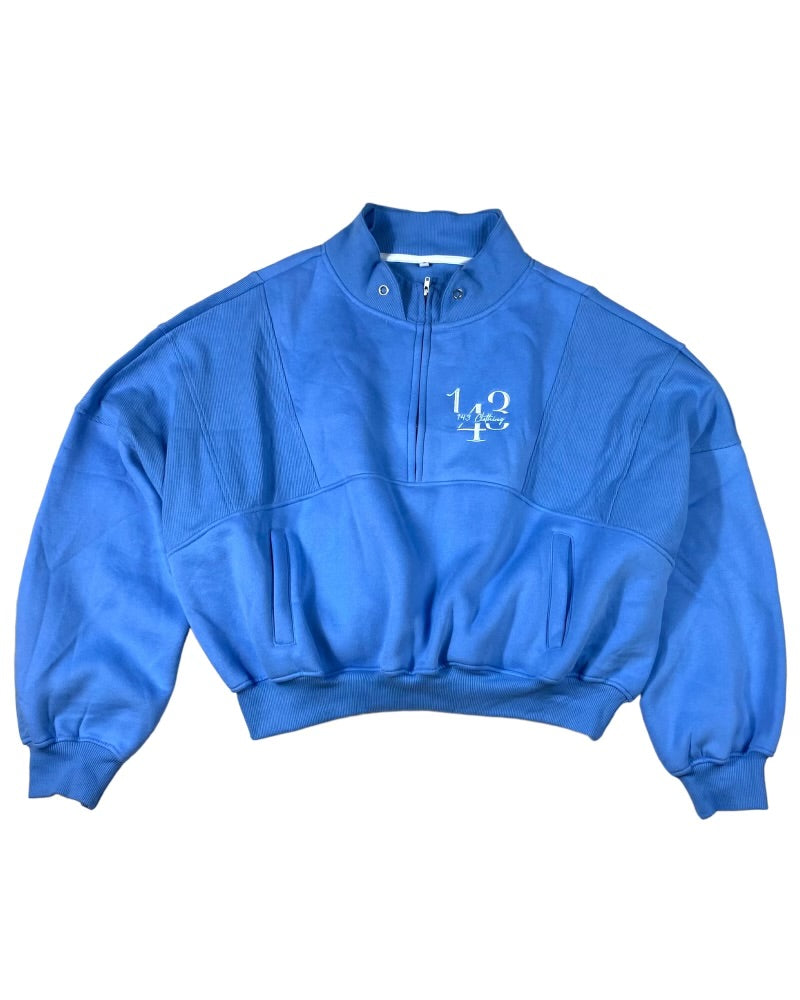 Blue Quarter Zip