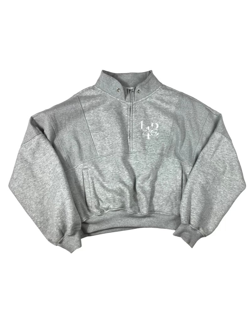 Grey Quarter Zip