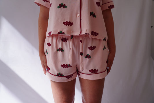 Christmas Ribbon Sleep Shorts