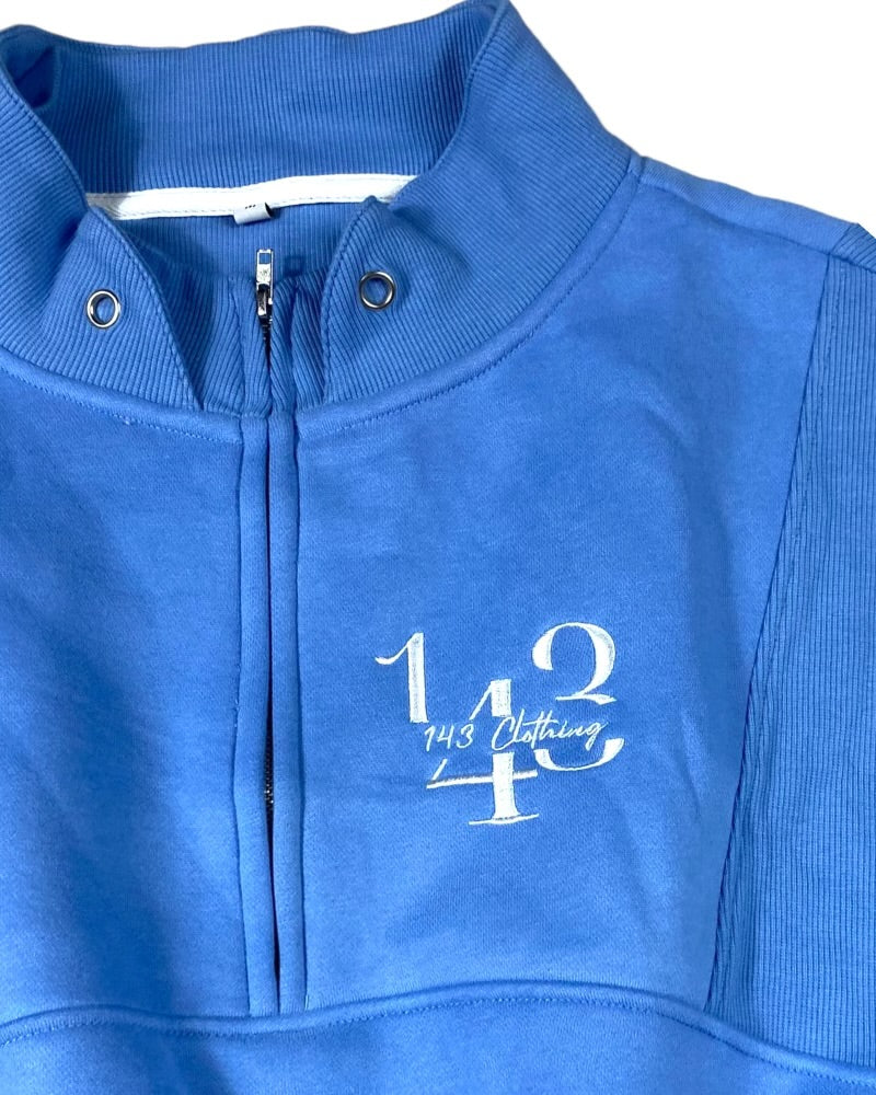 Blue Quarter Zip